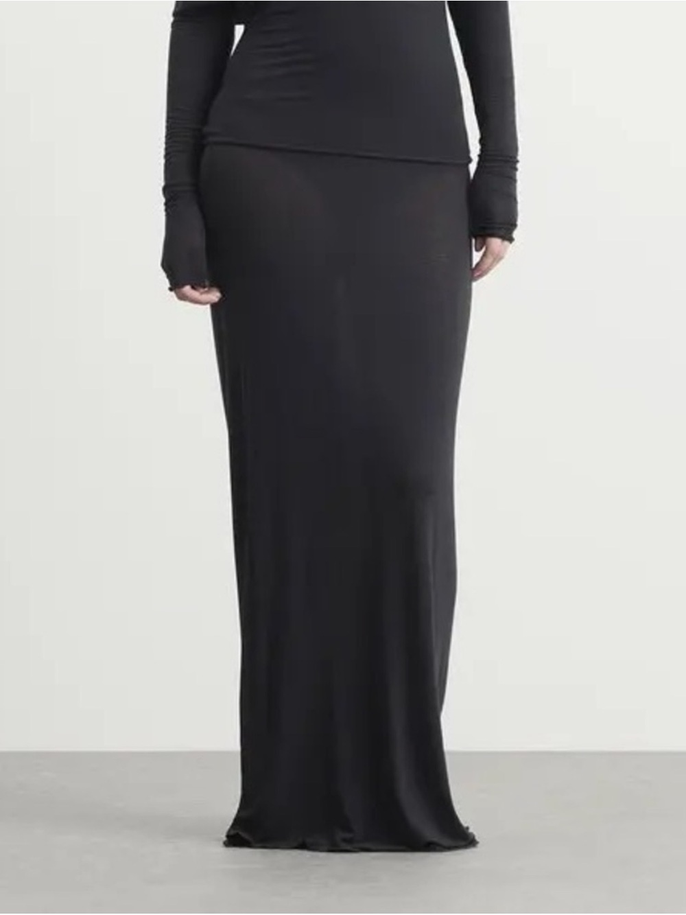 SKIMS Sheer Modal Maxi Skirt (Size: L) - Picture 2 of 7